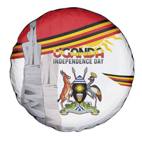 Uganda Independence Day Spare Tire Cover Independence Monument - Coat Of Arms - Wonder Print Shop