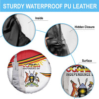 Uganda Independence Day Spare Tire Cover Independence Monument - Coat Of Arms - Wonder Print Shop