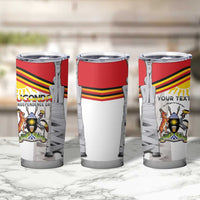 Personalized Uganda Independence Day Tumbler Cup Independence Monument - Coat Of Arms - Wonder Print Shop