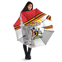 Uganda Independence Day Umbrella Independence Monument - Coat Of Arms - Wonder Print Shop