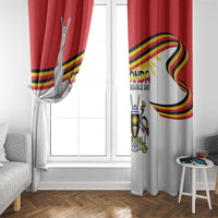 Uganda Independence Day Window Curtain Independence Monument - Coat Of Arms - Wonder Print Shop