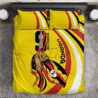 Uganda Bedding Set 63rd Anniversary Of Independence - Wonder Print Shop