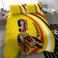 Uganda Bedding Set 63rd Anniversary Of Independence - Wonder Print Shop