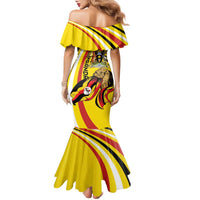 Uganda Family Matching Mermaid Dress and Hawaiian Shirt 63rd Anniversary Of Independence - Wonder Print Shop