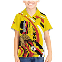 Uganda Family Matching Mermaid Dress and Hawaiian Shirt 63rd Anniversary Of Independence - Wonder Print Shop