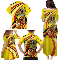 Uganda Family Matching Puletasi and Hawaiian Shirt 63rd Anniversary Of Independence - Wonder Print Shop