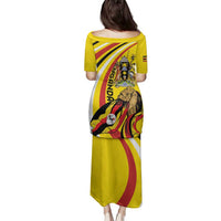 Uganda Family Matching Puletasi and Hawaiian Shirt 63rd Anniversary Of Independence - Wonder Print Shop