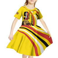 Uganda Kid Short Sleeve Dress 63rd Anniversary Of Independence - Wonder Print Shop