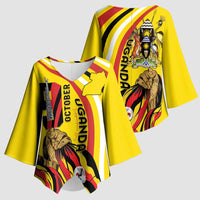 Uganda Kimono Sleeve Blouse 63rd Anniversary Of Independence - Wonder Print Shop