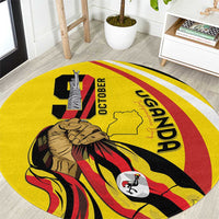 Uganda Round Carpet 63rd Anniversary Of Independence - Wonder Print Shop