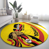 Uganda Round Carpet 63rd Anniversary Of Independence - Wonder Print Shop