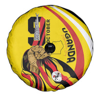 Uganda Spare Tire Cover 63rd Anniversary Of Independence - Wonder Print Shop
