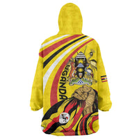 Uganda Wearable Blanket Hoodie 63rd Anniversary Of Independence - Wonder Print Shop