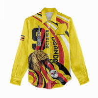 Uganda Women Casual Shirt 63rd Anniversary Of Independence - Wonder Print Shop