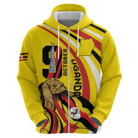 Uganda Zip Hoodie 63rd Anniversary Of Independence - Wonder Print Shop