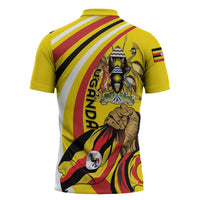 Uganda Zipper Polo Shirt 63rd Anniversary Of Independence - Wonder Print Shop