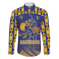 Custom Barbados Pride Cricket Family Matching Summer Maxi Dress and Hawaiian Shirt Dwarf Poinciana Flower Sporty Style - Wonder Print Shop