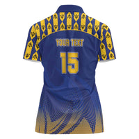 Custom Barbados Pride Cricket Women Polo Shirt Dwarf Poinciana Flower Sporty Style - Wonder Print Shop