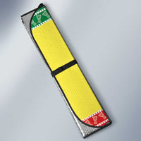 Senegal Christmas Auto Sun Shade Black Santa Playing Djembe Drum - Wonder Print Shop