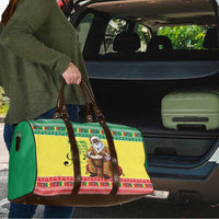 Senegal Christmas Travel Bag Black Santa Playing Djembe Drum - Wonder Print Shop