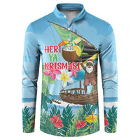 Tanzania Christmas Button Sweatshirt Heri ya Krismasi - Wonder Print Shop