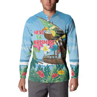 Tanzania Christmas Button Sweatshirt Heri ya Krismasi - Wonder Print Shop
