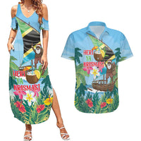 Tanzania Christmas Couples Matching Summer Maxi Dress and Hawaiian Shirt Heri ya Krismasi - Wonder Print Shop