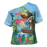 Tanzania Christmas Cross Shoulder Shirt Heri ya Krismasi - Wonder Print Shop