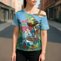 Tanzania Christmas Cross Shoulder Shirt Heri ya Krismasi - Wonder Print Shop