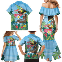 Tanzania Christmas Family Matching Mermaid Dress and Hawaiian Shirt Heri ya Krismasi - Wonder Print Shop