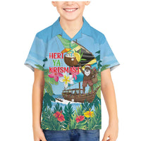 Tanzania Christmas Family Matching Mermaid Dress and Hawaiian Shirt Heri ya Krismasi - Wonder Print Shop