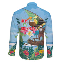 Tanzania Christmas Family Matching Off The Shoulder Long Sleeve Dress and Hawaiian Shirt Heri ya Krismasi - Wonder Print Shop