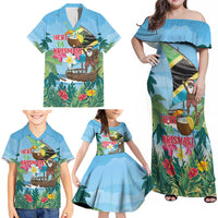 Tanzania Christmas Family Matching Off Shoulder Maxi Dress and Hawaiian Shirt Heri ya Krismasi - Wonder Print Shop