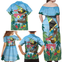 Tanzania Christmas Family Matching Off Shoulder Maxi Dress and Hawaiian Shirt Heri ya Krismasi - Wonder Print Shop