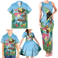 Tanzania Christmas Family Matching Tank Maxi Dress and Hawaiian Shirt Heri ya Krismasi - Wonder Print Shop