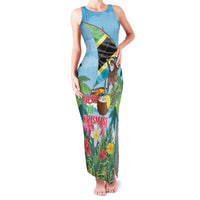 Tanzania Christmas Family Matching Tank Maxi Dress and Hawaiian Shirt Heri ya Krismasi - Wonder Print Shop