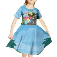Tanzania Christmas Kid Short Sleeve Dress Heri ya Krismasi - Wonder Print Shop
