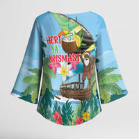 Tanzania Christmas Kimono Sleeve Blouse Heri ya Krismasi - Wonder Print Shop