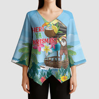 Tanzania Christmas Kimono Sleeve Blouse Heri ya Krismasi - Wonder Print Shop