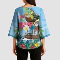 Tanzania Christmas Kimono Sleeve Blouse Heri ya Krismasi - Wonder Print Shop