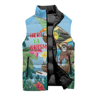 Tanzania Christmas Sleeveless Puffer Jacket Heri ya Krismasi - Wonder Print Shop