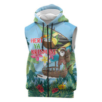 Tanzania Christmas Sleeveless Zip Hoodie Heri ya Krismasi - Wonder Print Shop