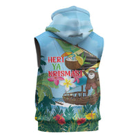 Tanzania Christmas Sleeveless Zip Hoodie Heri ya Krismasi - Wonder Print Shop