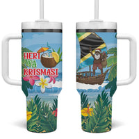 Tanzania Christmas Tumbler With Handle Heri ya Krismasi - Wonder Print Shop