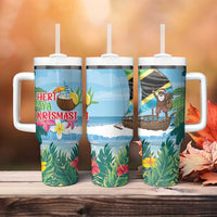 Tanzania Christmas Tumbler With Handle Heri ya Krismasi - Wonder Print Shop