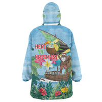 Tanzania Christmas Wearable Blanket Hoodie Heri ya Krismasi - Wonder Print Shop