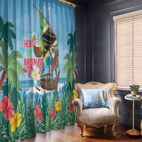 Tanzania Christmas Window Curtain Heri ya Krismasi - Wonder Print Shop