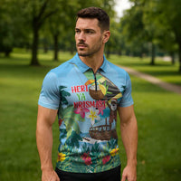 Tanzania Christmas Zipper Polo Shirt Heri ya Krismasi - Wonder Print Shop