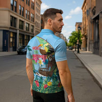 Tanzania Christmas Zipper Polo Shirt Heri ya Krismasi - Wonder Print Shop