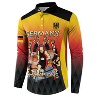 Custom Germany Basketball Button Sweatshirt European Champions 2025 - Wonder Print Shop